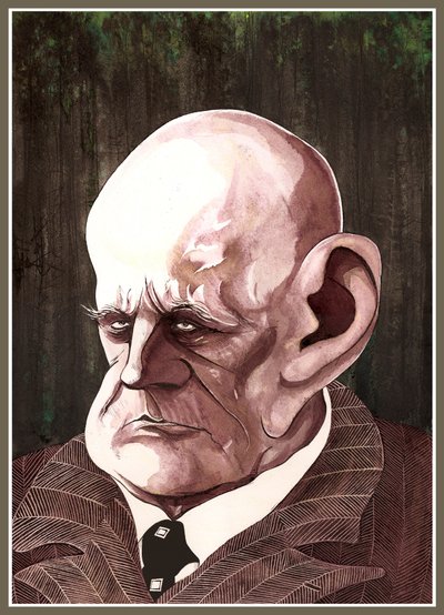 Jean Sibelius, Finnish Composer (1865-1957) (Caricature) by Neale Osborne